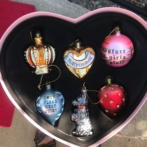 Perfect condition Juicy Couture ornaments!
